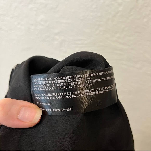 Keepsake the Label Dress Large Black White Polka Dot Ruffle Pleated L - Picture 8 of 8